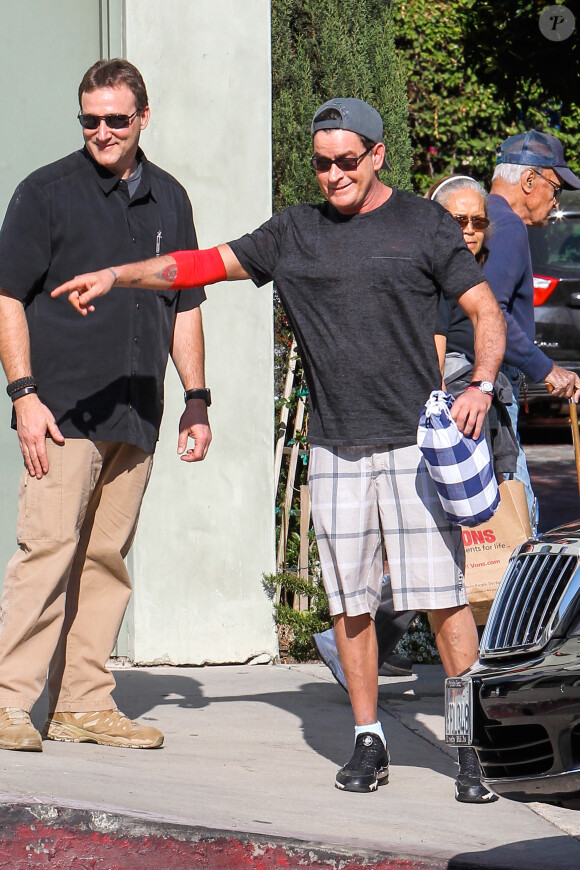 Charlie Sheen à Los Angeles, le 10 janvier 2014.