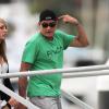 Charlie Sheen et sa nouvelle petite amie, Brett Rossi, une star du porno, en vacances à Cabo San Lucas au Mexique, le 29 novembre 2013.