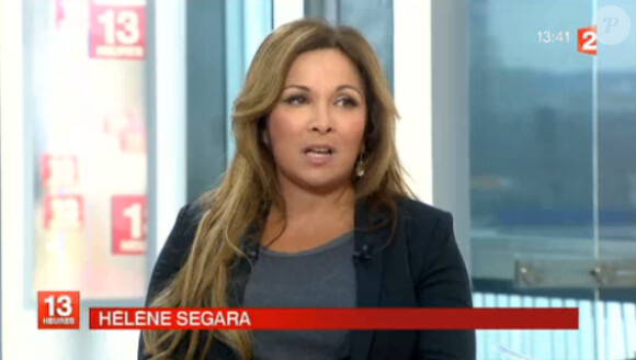 Hélène Ségara, interviewée dans le JT de France 2, mercredi 22 janvier 2014.