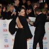 Kelly Brook (qui porte une robe transparente) fait le buzz à la cérémonie des National TV Awards à Londres, le 22 janvier 2014.