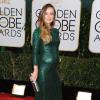 Olivia Wilde enceinte aux Golden Globe Awards le 12 janvier 2014.