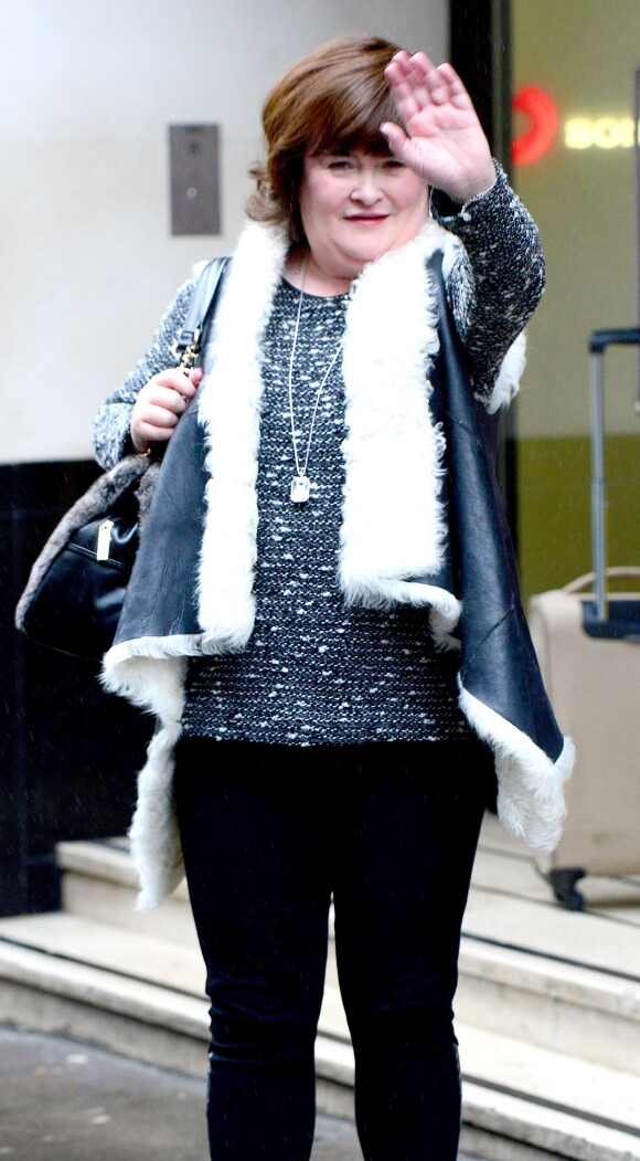 Susan Boyle à Londres, le 11 novembre 2013.