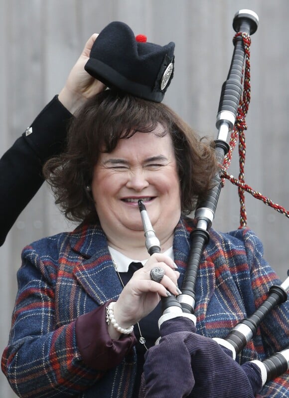 La chanteuse Susan Boyle à Glasgow, le 15 janvier 2014.