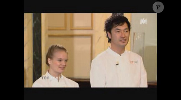 Tiffany et Pierre Sang faisaient équipe durant l'épreuve coup de feu (émission Top Chef du lundi 21 mars).
