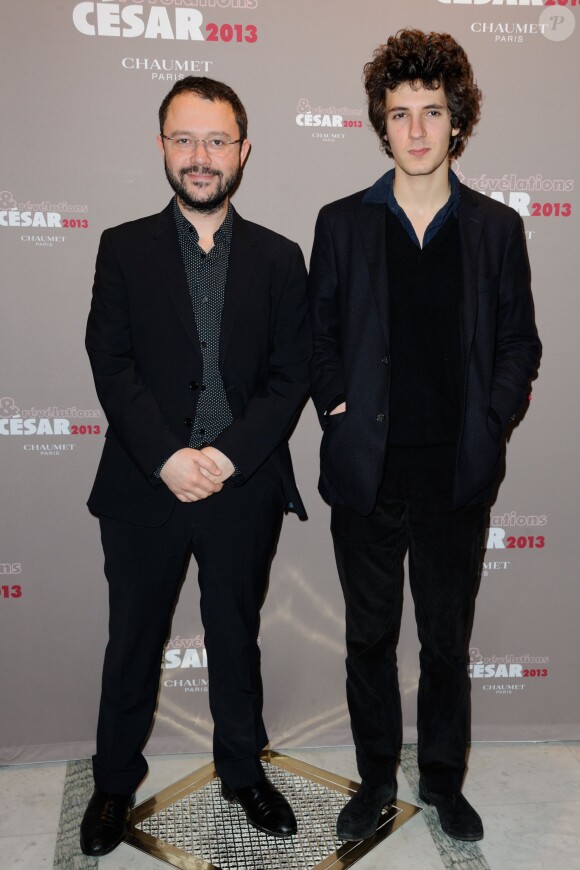Riad Sattouf et Vincent Lacoste lors de la soirée des Révélations des César le 14 janvier 2013