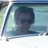 Exclusif - Harry Styles à bord d'une Mercedes Benz avec un ami à Los Angeles, le 20 janvier 2014.