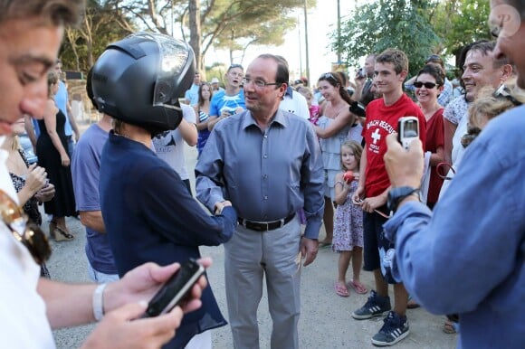 François Hollande à Brégançon le 3 août 2012. 