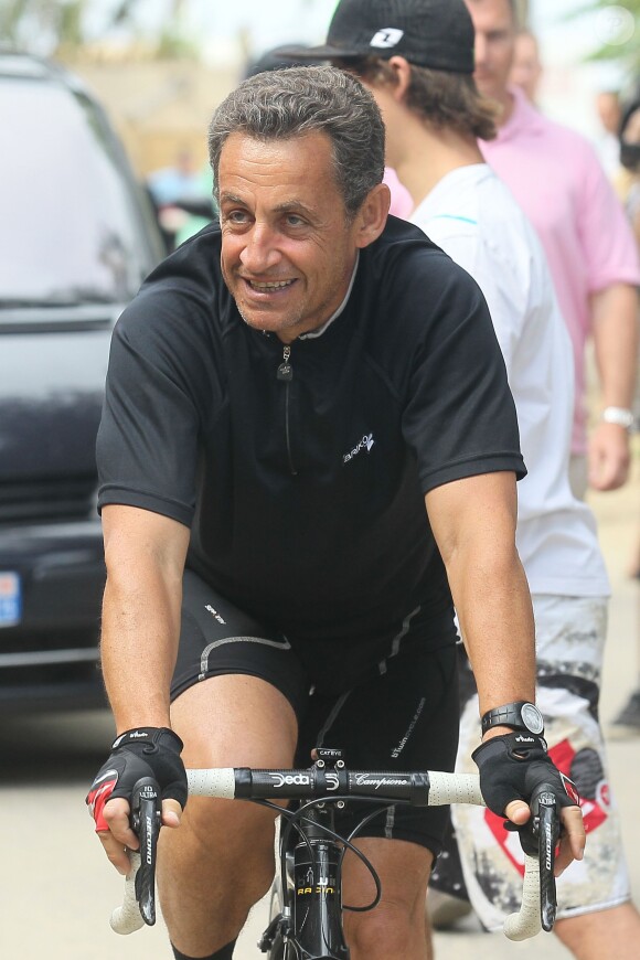 Nicolas Sarkozy à Brégançon le 16 juillet 2011. 