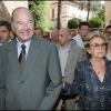 Jacques et Bernadette Chirac le 6 août à Brégançon. 