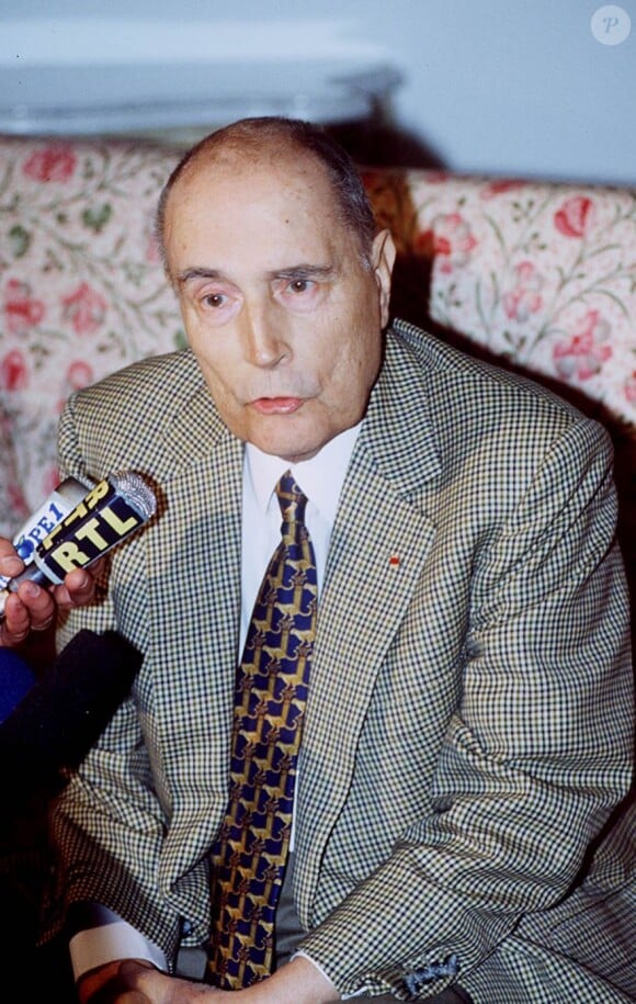 François Mitterrand à Brégançon en avril 1995. 