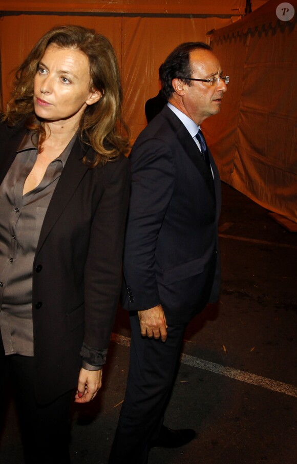 François Hollande et Valérie Trierweiler à Brive-La-Gaillarde, le 4 novembre 2011