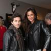 Mickaël Miro et Malika Ménard lors de l'inauguration du nouvel espace privé 'Mad Lords' de Serge Muller à Paris, le 30 janvier 2014