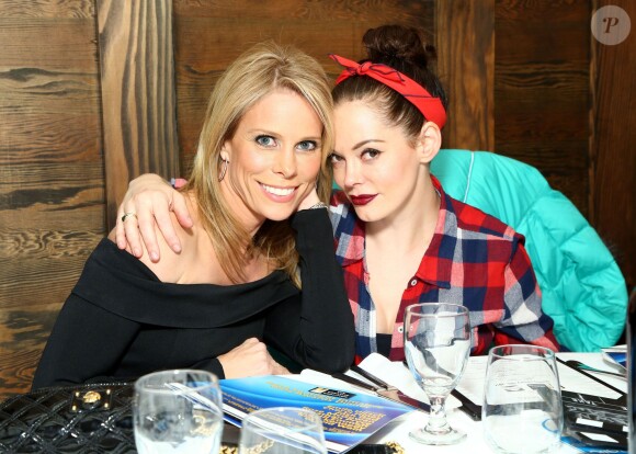 Cheryl Hines au Festival de Sundance avec Rose McGowan le 19 janvier 2014