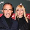 Nikos Aliagas et sa compagne Tina à Villepinte le 7 décembre 2013.