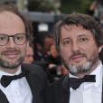 Denis Podalydès et son frère Bruno Podalydès lors de la présentation du film Vous n'avez encore rien vu au Festival de Cannes le 21 ami 2012