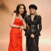 Andie MacDowell, Diane Keaton lors de la 49e cérémonie des Golden Camera Awards à Berlin, le 1er février 2014.