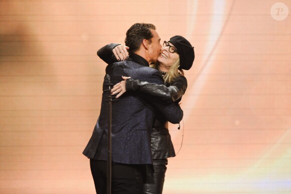 Matthew McConaughey et Diane Keaton lors de la 49e cérémonie des Golden Camera Awards à Berlin, le 1er février 2014.