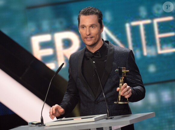 Matthew McConaughey lors des 49.Goldene Kamera Awards à Berlin, le 1er février 2014.