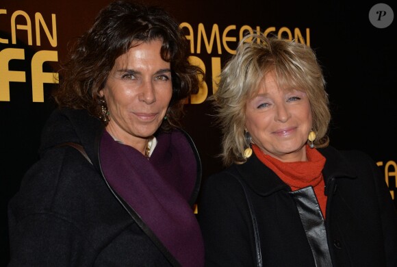 Christine Orban et Danièle Thompson lors de la première du film American Bluff à l'UGC Normandie, Paris, le 3 février 2014.