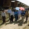 Image extraite d'un reportage sur le voyage humanitaire de la princesse Mary de Danemark en Birmanie du 10 au 12 janvier 2014