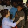 Image extraite d'un reportage sur le voyage humanitaire de la princesse Mary de Danemark en Birmanie du 10 au 12 janvier 2014