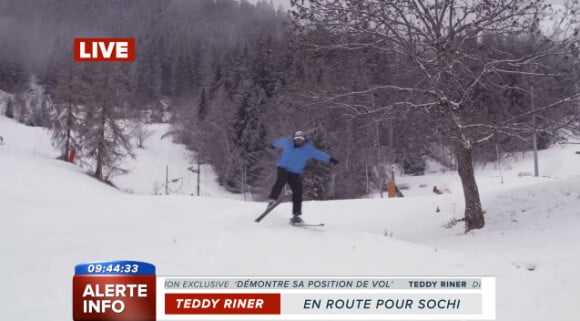 Teddy Riner, à l'aise sur ses skis avant les JO de Sotchi