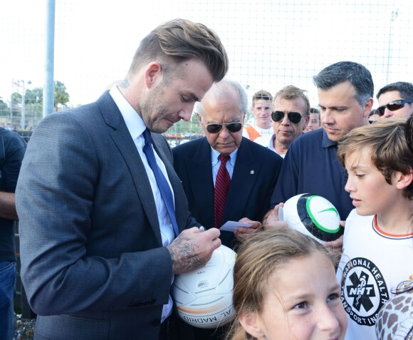 David Beckham annonce la création d'une nouvelle équipe de foot à Miami, le 5 février 2014.
