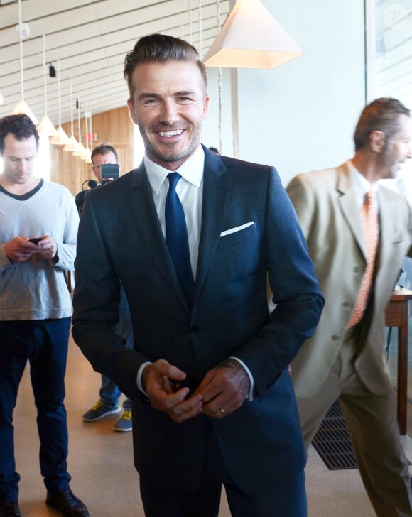 L'ex-footballeur anglais David Beckham annonce la création d'une équipe de foot à Miami, le 5 février 2014.