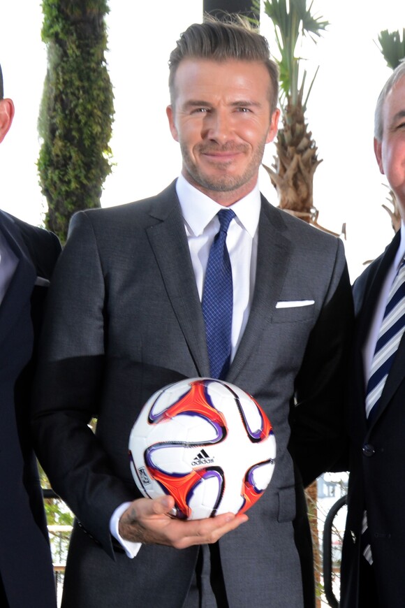 David Beckham annonce la création d'une équipe de foot à Miami, le 5 février 2014.