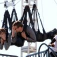 Shailene Woodley et Theo James font la promotion du film Divergente à Los Angeles, le 3 février 2014.