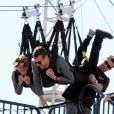 Shailene Woodley et Theo James font la promotion du film Divergente à Los Angeles, le 3 février 2014.
