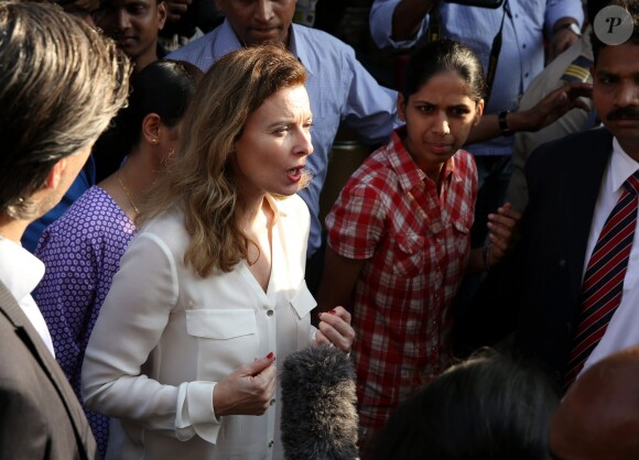 Valérie Trierweiler, l'ex-compagne de Francois Hollande lors de son voyage en Inde. Le 28 janvier 2014.