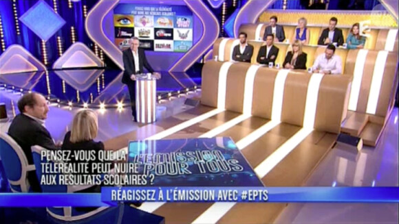 Myriam Abel dans L'émission pour tous sur France 2, jeudi 6 février 2014.