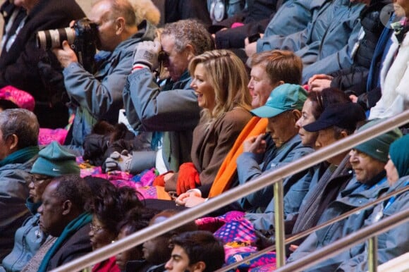 Le roi Willem-Alexander des Pays-Bas et la reine Maxima - Cérémonie d'ouverture des Jeux Olympiques de Stochi, le 7 février 2014.