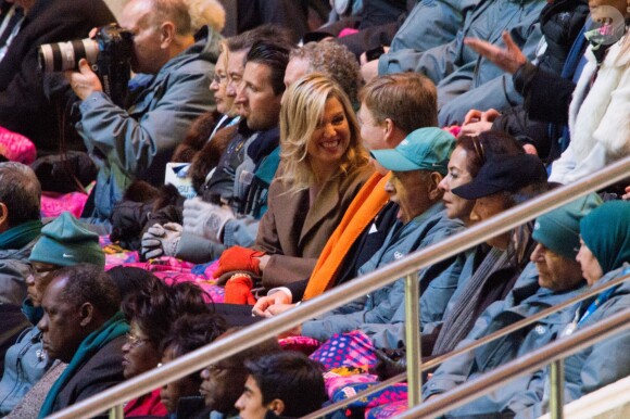 Le roi Willem-Alexander des Pays-Bas et la reine Maxima - Cérémonie d'ouverture des Jeux Olympiques de Stochi, le 7 février 2014.