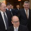 Albert de Monaco assistait à la réception du CIO en compagnie de Thomas Bach, son président, et Vladimir Poutine - Réception du Comité international olympique (CIO) à Sotchi en Russie le 6 février 2014.