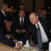 Albert de Monaco assistait à la réception du CIO en compagnie de Thomas Bach, son président, et Vladimir Poutine - Réception du Comité international olympique (CIO) à Sotchi en Russie le 6 février 2014.