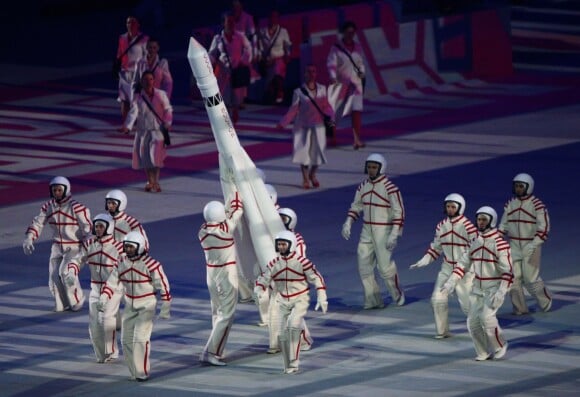 - Cérémonie d'ouverture des XXIIème jeux olympiques d'hiver à Sotchi en Russie le 7 février 2014.  ITAR-TASS: SOCHI, RUSSIA. FEBRUARY 7, 2014. The opening ceremony of the Sochi 2014 Olympic Games at the Fisht Olympic Stadium. (Photo ITAR-TASS/ Stanislav Krasilnikov)07/02/2014 - Sochi