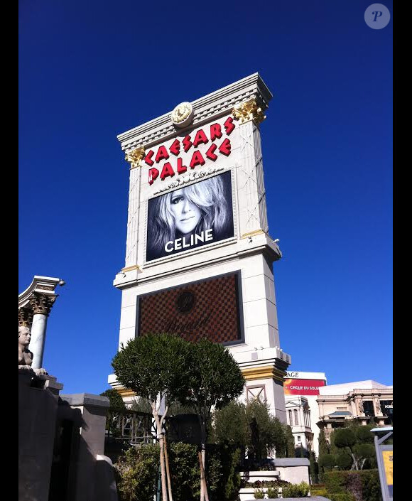 Céline Dion s'affiche sur le Strip à Las Vegas.