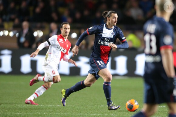 Zlatan Ibrahimovic n'a pas fait trembler les filets lors du match ASM - PSG au Stade Louis-II le 9 février 2014, qui s'est soldé sur un match nul (1-1).