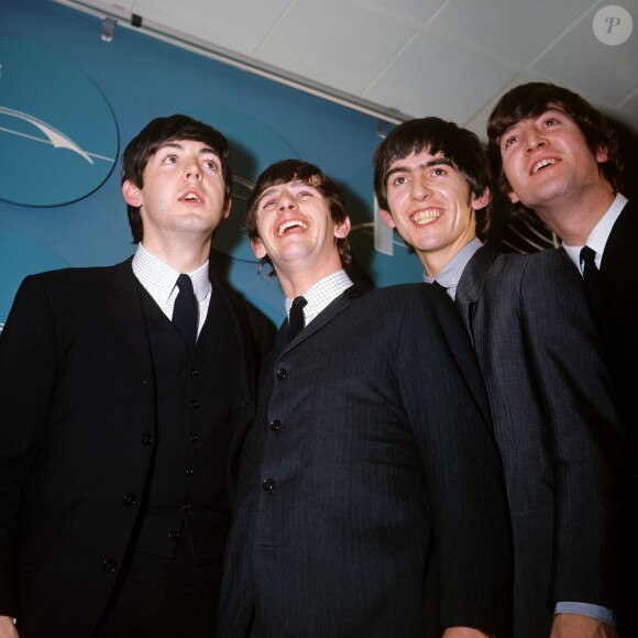 The Beatles (Paul McCartney, Ringo Starr, George Harrison et John Lennon) à Londres, le 12 janvier 1965.