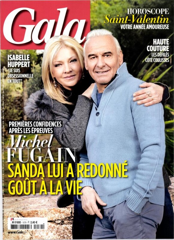 Michel Fugain en couverture du magazine Gala, daté de février 2014.