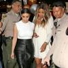 Deux stars complices ! La chanteuse Ciara enceinte et Kim Kardashian font du shopping dans la boutique "Bel Bambini" à West Hollywood, le 12 février 2014.