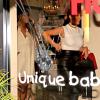 Journée shopping pour deux modeuses ! La chanteuse Ciara enceinte et Kim Kardashian font du shopping dans la boutique "Bel Bambini" à West Hollywood, le 12 février 2014.