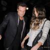 Kate Beckinsale et Len Wiseman du restaurant Craig à West Hollywood, Los Angeles, le 5 février 2014, à l'occasion des 45 ans de l'ex-mari de la belle, Michael Sheen.