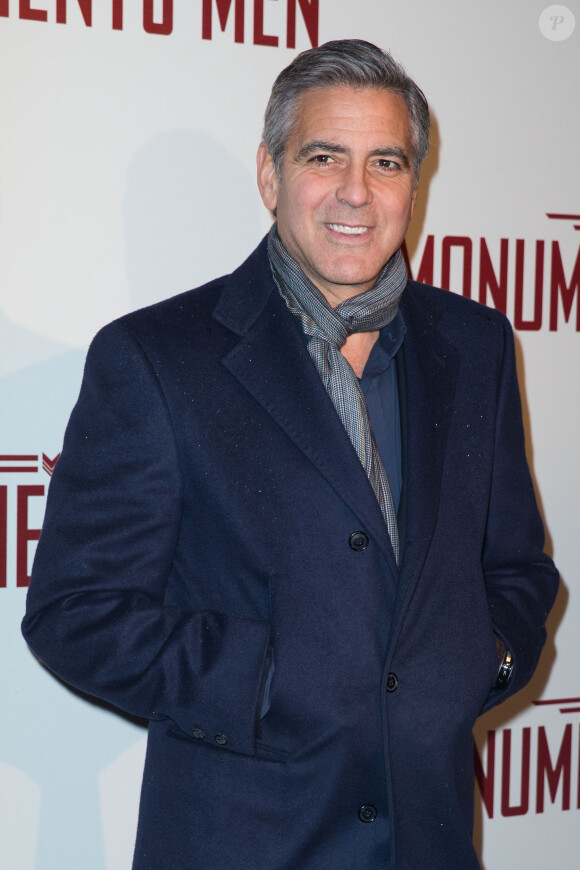 George Clooney - Première du film "Monuments Men" à l'UGC Normandie à Paris le 12 février 2014.