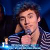 Mathieu chante "Mistral gagnant" de Renaud lors de la demi-finale de "Nouvelle Star 2014". Le 13 février 2014.