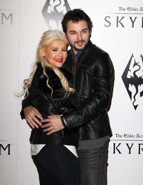 Christina Aguilera et son amoureux Matt Rutler en novembre 2011 à Los Angeles