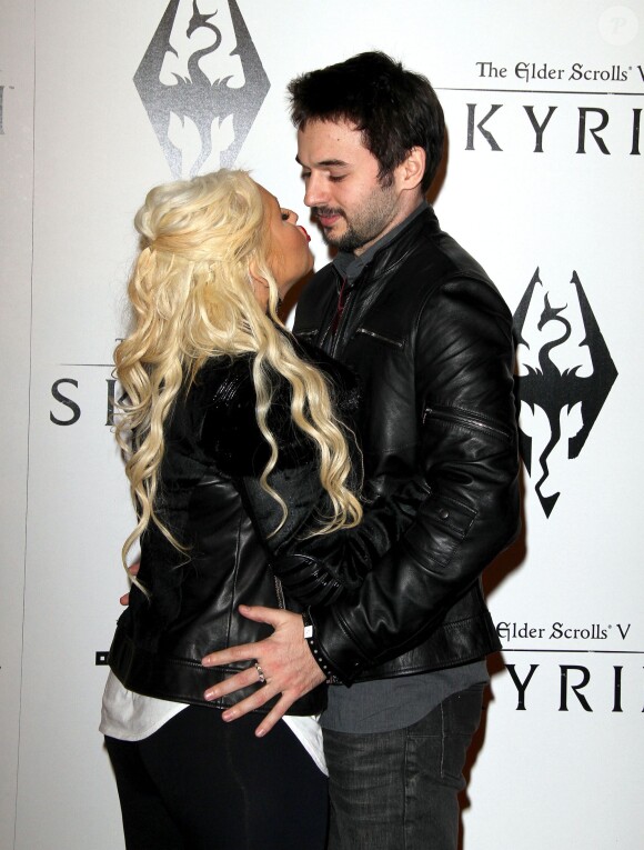 Christina Aguilera et son amoureux Matt Rutler en novembre 2011 à Los Angeles