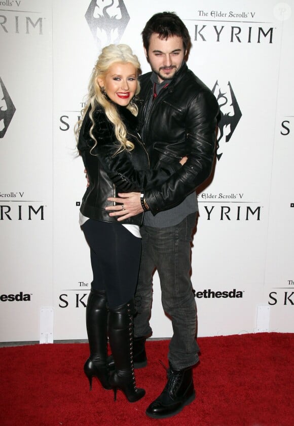Christina Aguilera et son amoureux Matt Rutler en novembre 2011 à Los Angeles